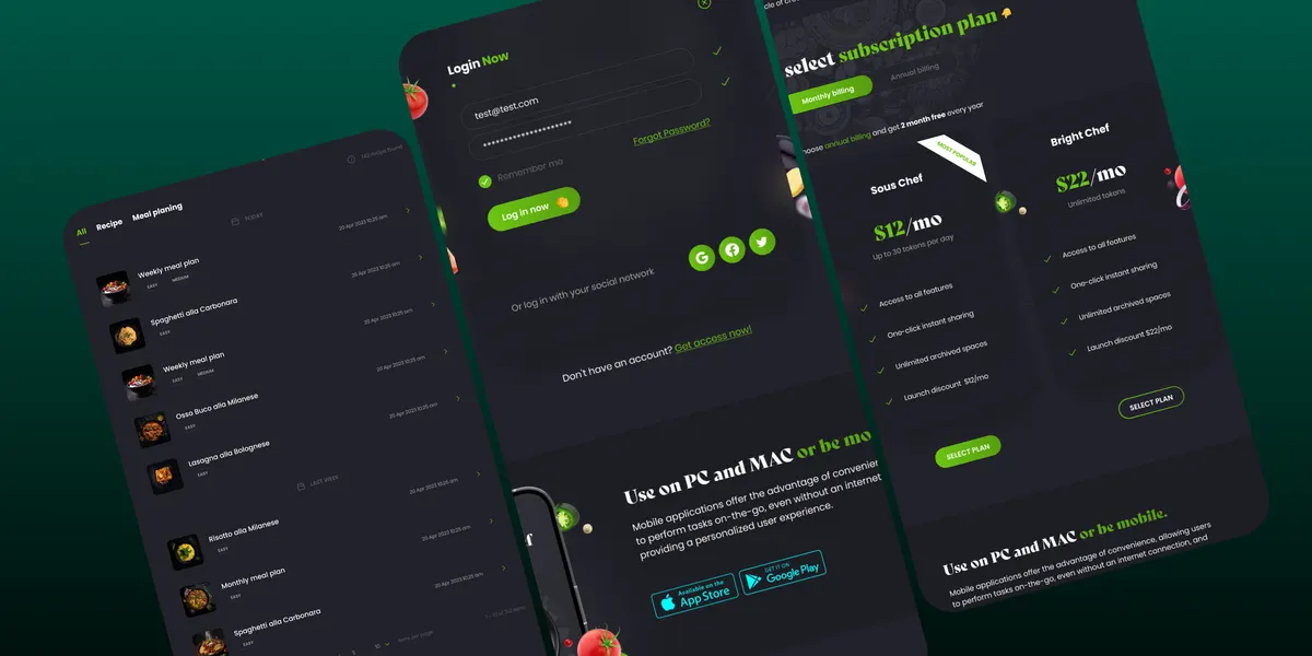 Screenshot 2 of Bright Chef: AI-Powered Meal Planning Tool