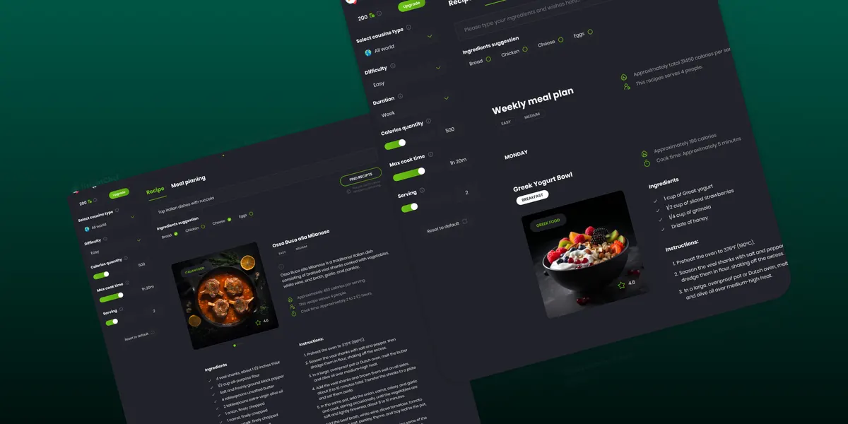 Screenshot 3 of Bright Chef: AI-Powered Meal Planning Tool