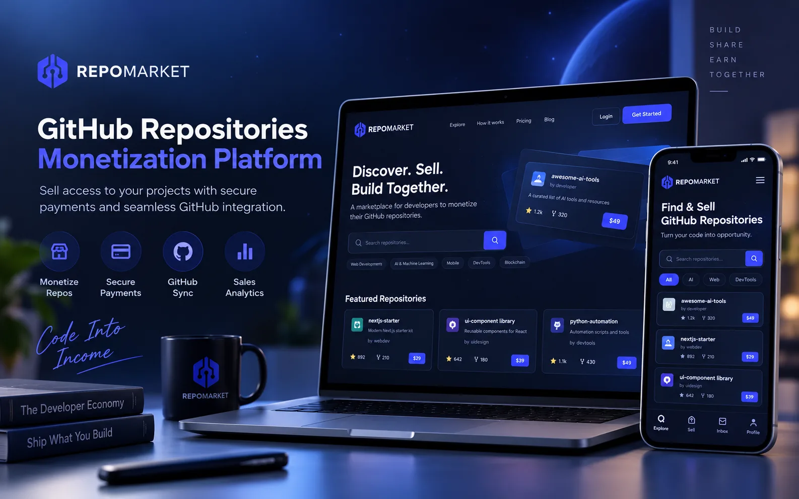Preview of RepoMarket: Sell Software Projects