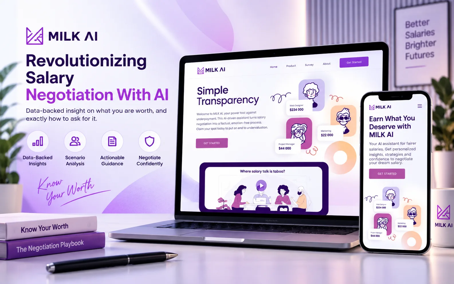 Preview of MILK AI: Advanced Salary Negotiation Tool